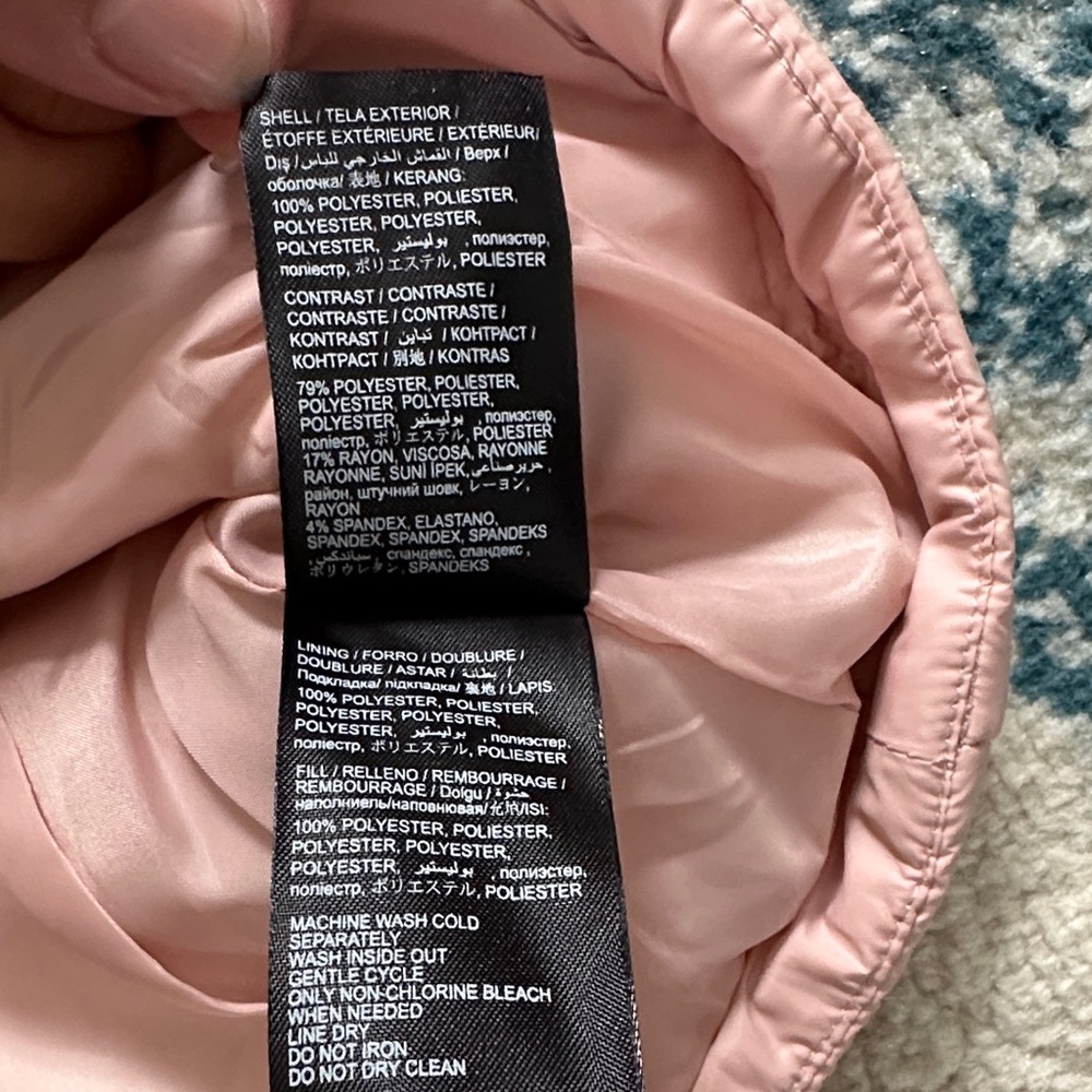 Bebe Blush Pink Quilted Hooded Vest NWT large - Picture 3 of 5